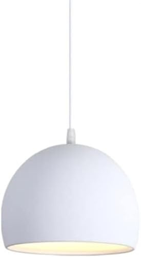 lamp Luces de suspensión industriales nórdicas Lámpara colgante de diseño semicircular Luminaria Elegante pantalla de metal Lámparas de estilo danés E27 Iluminación industrial Pantalla de luz colgante