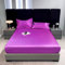 Nayoroom Spannbettlaken 140x200 cm Boxspringbett Lila Satin Bettlaken Violett Entspanno Seide Glanzsatin Matratzenbezug Gummizug Matratzentopper Seiden Spannbetttuch für Topper Matratze bis Höhe 30