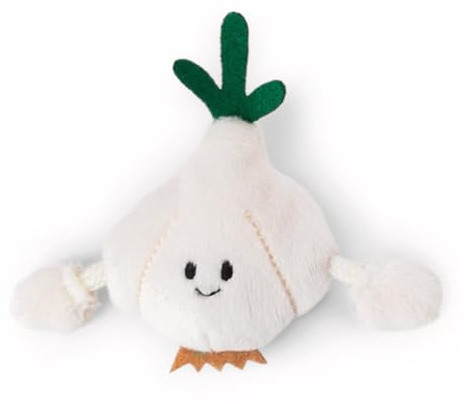 NICI-Miniajo Mini MagNICI de 7 cm, Blanco, Peluche con imán Que se adhiere a Superficies metálicas, pizarras magnéticas y Asas de Bolsos, para Llevar de Viaje, Gran Idea de Regalo, 61868, Color ajo