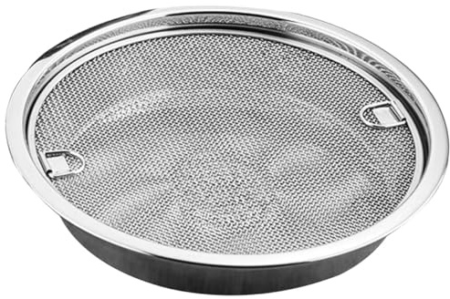 Tofficu Colador de Aceite de Acero Inoxidable Malla Fina y Bandeja para Drenaje Adecuado para Frutas, Verduras y Escurridor para Fritos en Cocina