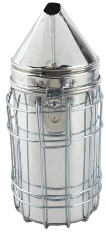 Phefop Ahumador de Apicultura para Cría de Jardín, Herramienta de Hierro con Escudo Térmico, Humo Fresco Seguro para Proteger Al Apicultor y Calmar a las Abejas, Ideal para Principiantes