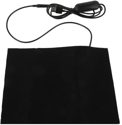 Cojín Calefactable USB para Asiento con 4 Niveles Ajustables | Color Negro, Portátil y Plegable, Uso en Silla y Respaldo, para Interior y Exterior