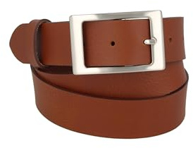 MGM Damen Gürtel 950-1302, Gr. 110, Braun (Cognac)