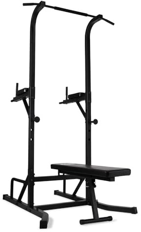 Virtufit Power Tower Deluxe mit Fitnessbank