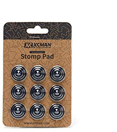 XCMAN 4 Capas Cono Pernos 7.87 Pulgadas diámetro Aluminio Negro Snowboard Stomp Pad - 9pcs