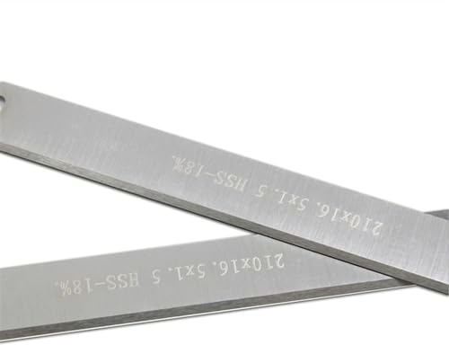 BQingWay 2pcs 210x16.5x1.5mm HSS CHOADS for EINHELL TH-SP 204, TC-SP 204 Peeler 210mm Cuchillo de Cepillado Piezas de Herramientas de Madera
