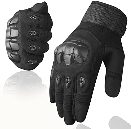 WESTWOOD FOX Motorcycle Gloves – Protective Touchscreen Grip for Men & Women Limited Stock (BLACK, L)