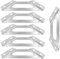 ONEBO 6 Stück Eckverbinder Winkel Befestigungs, Winkelverbinder, winkel metall，möbelverbinder edelstahl winkel eckverbinder, für Anbau Winkel Bracket Möbel Tabelle Stuhl Bücherregal(Ohne Schrauben)