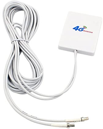 HondoKet Antenna 4G LTE 3G 4G Panel Antenna con SMA TS9 CRC9 connettore 2M per E8372 E3372 B315 Router USB Modem, TS9