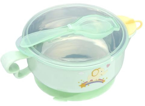 Isolierte Kinderschüssel - 400 Ml Futternapf, Niedliches Kindergeschirr Für Zuhause, Süßes Geschirr Für Zu Hause | Kinderschüsseln Mit Griffen, Wassergefüllte Saugnapfschale, Esszimmer, Reisen