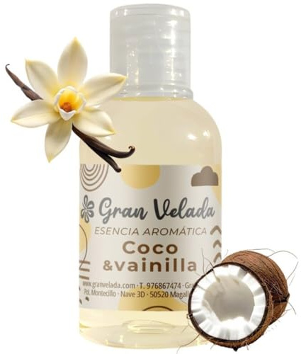 Gran Velada - Essenza Aromatica Cocco Vaniglia 250 ml | Fragranza Afrodisiaca | Ideale per Cosmetici Naturali, Candele e Saponi | Alta Concentrazione | Aroma Durevole e Avvolgente