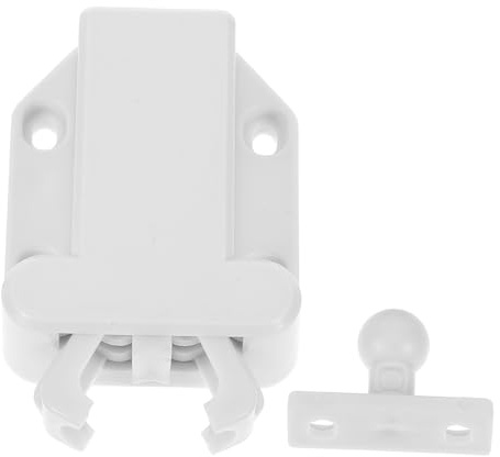 SOIMISS 4 ensembles Loquet Caché pour Porte Armoire Système Poussoir sans Poignée Ressort de Fermeture pour Cuisine et Placards Dispositif à Ouverture par Pression