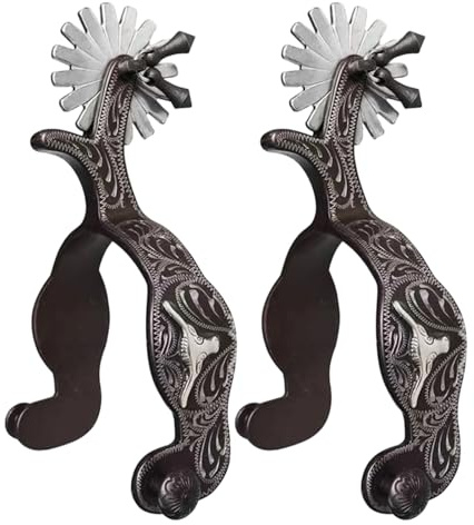 Suministros Para Deportes Ecuestres | Espuelas Occidentales | Espuelas Para Botas De | Para Montar A Caballo, Saltos, Trabajo En Ranchos, Entrenamiento Ecuestre, Jinetes, Ganaderos, Competidor