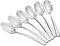 FOXAS 6er Set 19CM Suppenlöffel Edelstahl, Esslöffel Menülöffel Tafellöffel Müslilöffel Spülmaschinenfest, Schwer und Hochwertig Löffel aus Edelstahl Rostfrei 304, Serie Bon Appétit