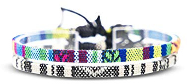 Made by Nami Pulsera Boho Surfer Set de 2 para Mujer y Hombre - Accesorios para Fiestas y de Playa - Hechos a Mano - Resistente al Agua y Ajustable - Pulseras de la Amistad Chicas (Turquesa & Blanco)