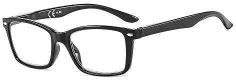 Suertree 1 st läsglasögon fjädergångjärn datorläsare glasögon fyrkantiga hjälpade ögonfransar unisex BM151