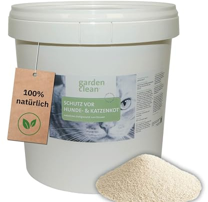 gardenclean Katzenabwehr: Natürliches Granulat mit Zeolith & Ätherischen Ölen | Kein Katzenkot in Hochbeeten, Gärten & Sandkisten. katzenschreck für Garten, vertreiben-100% ohne Chemie. 10kg