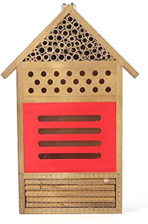 Maison à Papillons, Maison d'abeille en Bois, Maison de Coccinelle à Suspendre en Plein air, Habitat de Papillon, boîte d'abeille, Maison de Jardin, Maison de pollinisateur pour