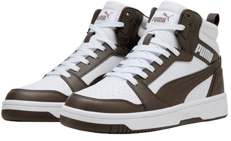 Puma Baskets Unisexes Rebound V6, Blanc-Flat Bronze, 45 EU, Puma Bronze Plat Blanc, 45 EU