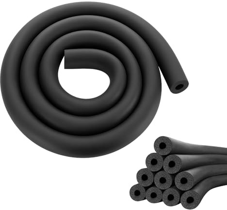 Hengrongshen Aislamiento de tuberías de espuma de 22 mm, protección contra heladas, aislamiento térmico, tubos de calefacción para calefacción, ventilación y fontanería