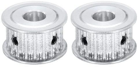 QUARKZMAN 2 Pcs Puleggia Di Distribuzione In Alluminio 20 Denti Foro 10mm Ruota Sincrona Puleggia Di Distribuzione Passo 5mm Larghezza Scanalatura 16mm Per Cinghia Macchina CNC Stampante 3D
