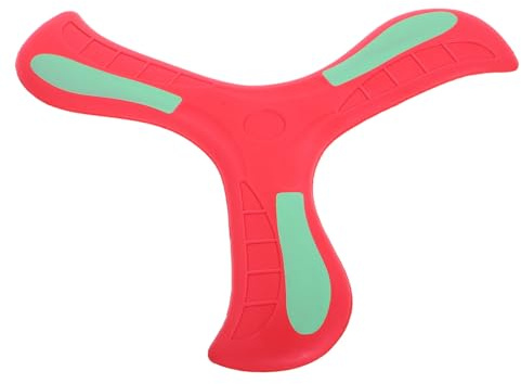 Glow in the Dark Boomerang Frisbee, Soft Returning Flying Disc for Outdoor Park Beach Play, Light Up Spinner Toy for Kids Adults, Night Glowing Throw and Catch Sports Game