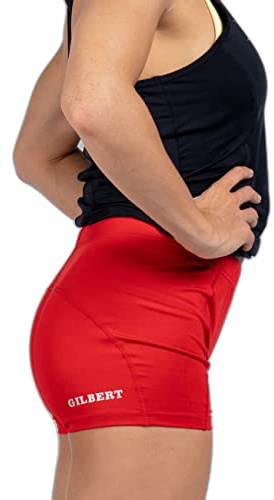 Gilbert Eclipse II Netball Shorts - Red (Small)