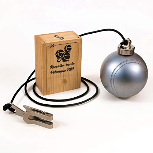 Pick up Palla Bocce PRO Competizione Magnetica- Magnete al neodimio Lavorato e protetto (Non Si rompe Come Gli Altri) Lunghezza Regolabile 90 cm con Morsetto di Fissaggio e apribottiglie