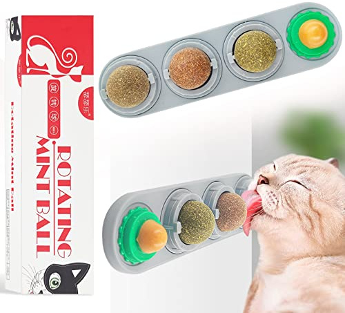 Xionghonglong Katzenminze Ball,Katzenminze Wandroller für Katzenlecken