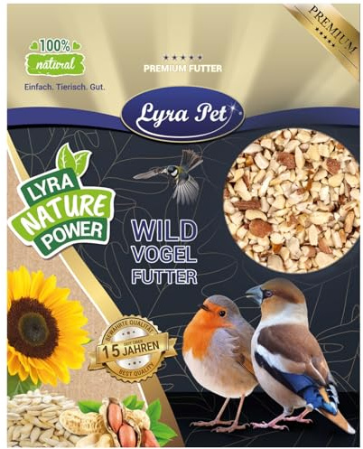 Lyra Pet® 10 kg cacahuètes hachées avec Peau, Aliment Oiseaux Sauvages