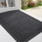 Homaxy Fußmatte Aussen & Innen, rutschfest Fussmatte, Outdoor Wetterfest Schmutzfangmatte, Langlebige Waschbar Sauberlaufmatte für außen Balkon Haustür Eingang (Greek Keys, 40x60cm, Grau)