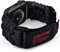 VISOOM Nylon Sport Armband Kompatibel mit Apple Watch 49mm 46mm 45mm 44mm 42mm Herren, Rugged Gewebtes Klettverschluss Loop Sportarmband iWatch Ultra Series 10 9 8 7 6 5 4 3 2 1 SE- Schwarz-groß