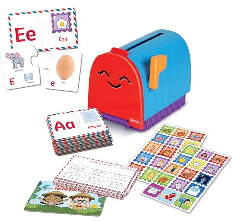 Learning Resources Alphabet Learning Mailbox, Alphabet Toys, Puzzle Game, Postbox Game, Educational Toys for 4+ Year Olds