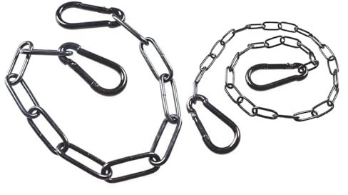 HDGSAFD Chaîne De Boucle De Sécurité 2 Pièces, Serrure De Chaîne De Porte, Chaîne en Métal, Serrure De Chaîne De Clôture Extérieure, Adaptée Aux Cages pour Animaux De Compagnie, Portails De Cour