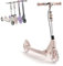 CADEHUB Trotinette Adulte Pliable Hauteur RéGlable Grandes Roues LéGèRe Durable Suspension Antichoc Jusqu'à 100 Kg Trottinette Adolescent Pink