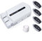 Golden Shield - Cerradura invisible de seguridad inteligente con alarma para todo tipo de puertas. (Blanco)