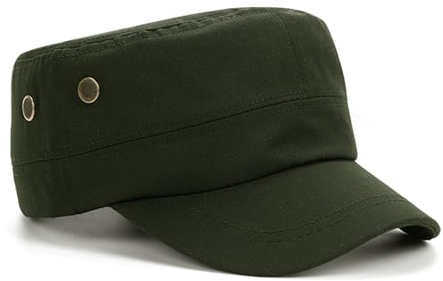 WULIQIUQIU Unisex Basic Cadet Army Caps Everyday Military Style Hat