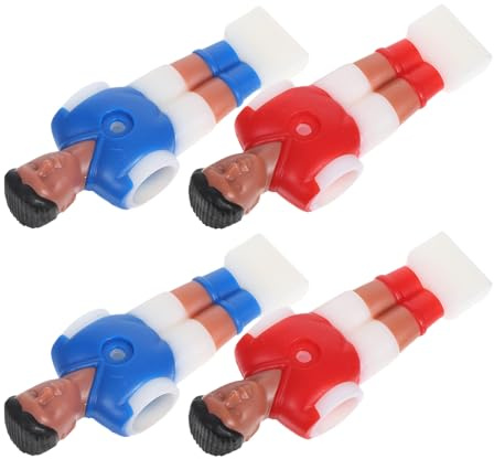 Gogogmee 4 Piezas de Repuesto para Futbolín de 14 M Mini Jugadores de Fútbol de Mesa de Plástico Colores Rojo y Azul Figuras para Mesa de Futbolín Estilo Torneo Accesorios para Juegos