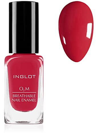 Inglot O2M Breathable Nail Enamel 661 Raspberry Colored 11 ml
