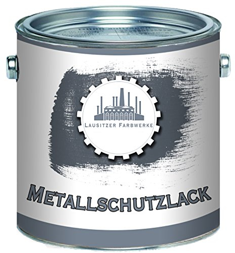 vernice antiruggine per ferro tradizionale vernice per ferro Metalllack smalto protettivo perfetto per superfici metalliche (5 L, Bianco (RAL 9010)) Lausitzer Farbwerke