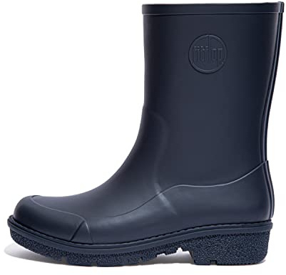 Fitflop Women's Wonderwelly - Short Rain Boot, Midnight Navy, 7 UK