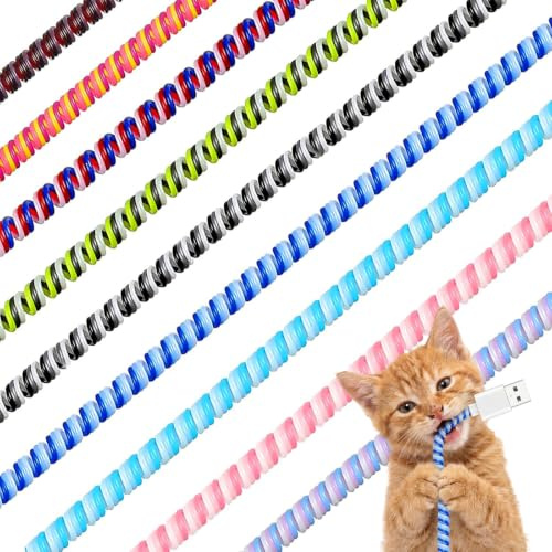Friends 10 Pcs Cord Protectors from Pets No Chew 43.3,Classic Colors