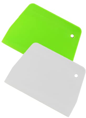 2 Pcs Tarocco per Impasti, Raschietto Taglia Impasto, per Torte, Pasta, Pizza, Pane, Verdure, Utensile da cucina (Verde e Bianco)