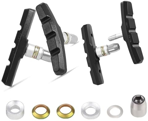 Bremsbeläge Fahrrad, 2 Paar Premium 70mm Professionelle Mountainbike V-Brake Bremsbeläge, Fahrradbremsen Block Kit, Bremsschuhe Schwarz Bremsbacken Fahrrad