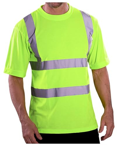 Polo para hombre, protección de advertencia, camiseta de verano, transpirable, de secado rápido, camiseta de trabajo, unisex, protección de advertencia, manga corta, reflectante, de seguridad, polo de
