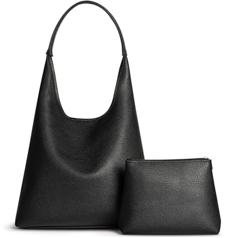 Hobo Bags for Women Large Slouchy Shoulder Bag Vegan Leather Everyday Purse
