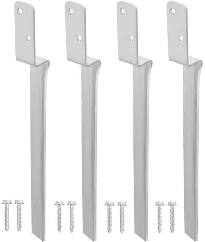 Yominerr di A Terra In Acciaio per Supporto di Impatto per Pila di Legno, Rinforzo del Paletto di Legno, Ancoraggio al Suolo Adatto per Altalena