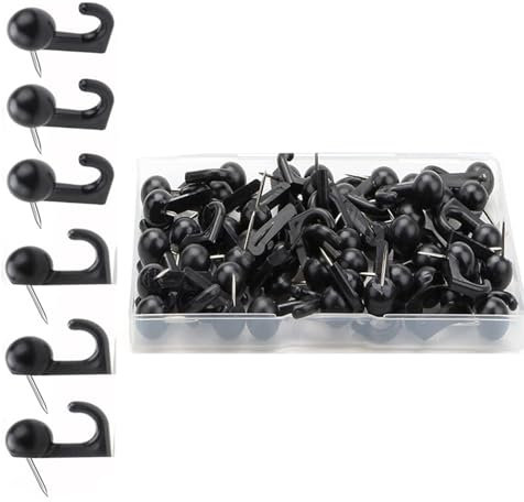 RGYBAO 30/50 Stück Pinnnadel-Haken, dekorative Reißzwecken, Wand, Daumennägel, Haken, Büro, Schulbedarf für Fotowand, Pinnwand