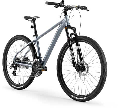 ROCKBROS MT·200 27,5 Zoll Mountainbike, Scheibenbremse Aluminium Fahrrad mit Altus M310 24 Gang Schaltung, 16/18/21 Zoll Rahmen für Herren und Damen Silber