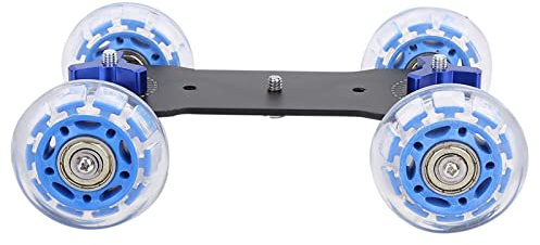 Dioche Mini de Caméra de Bureau Polyvalente Dolly Skater pour des Prises DSLR Lisses | Aluminium ALLIAM 10 Kg Capacité de Charge Clider avec des Roues de Précision pour la Photographie Professionnelle